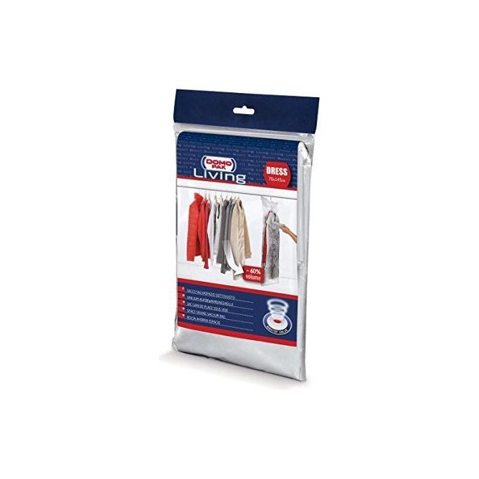 Domopak Living Custodia salvaspazio per abiti sottovuoto e appendibile 70x145