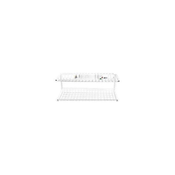 Scolapiatti 2 Piani Plast.cm.60x24x23
