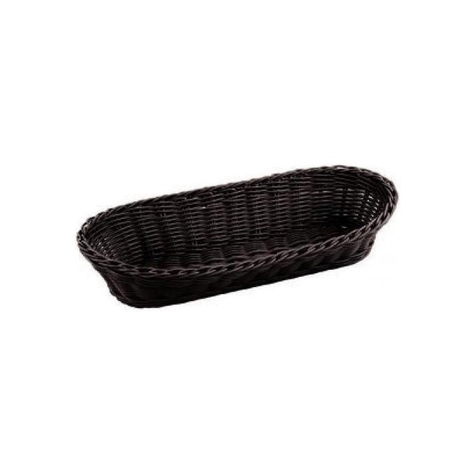 Cestino ovale in rattan wenge 23x15x7