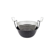 Friggitrice con cestello in ferro smaltato Cm 26