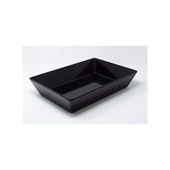 Vaschetta rettangolare in melamina 45x30 Velocity nero