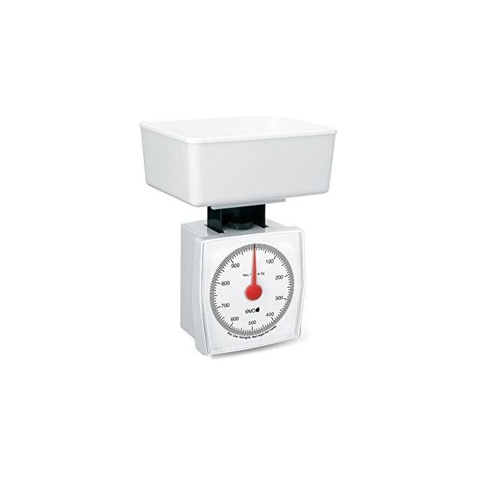 Kaufgut 033011 Bilancia da Cucina Eva 1Kg Bianco