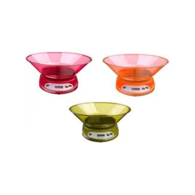Kaufgut 033346 Bilancia da Cucina Digitale 5585 Eva 3Kg Colori Assortiti