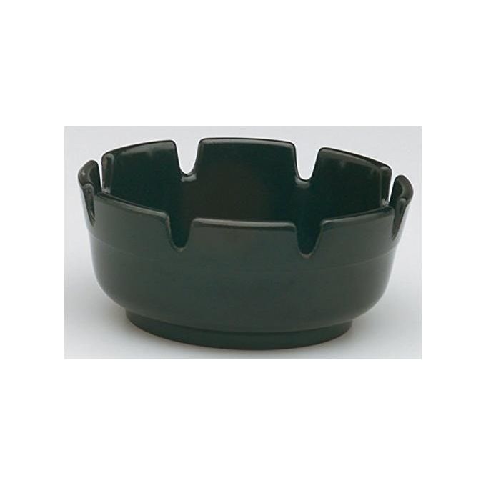 Posacenere rotondo in plastica nero cm 10