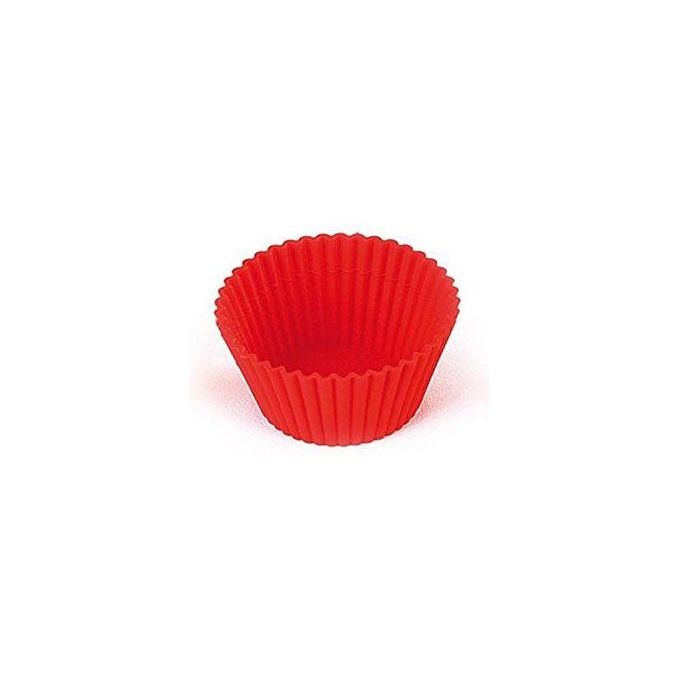 6 Pirottini in silicone Rosso