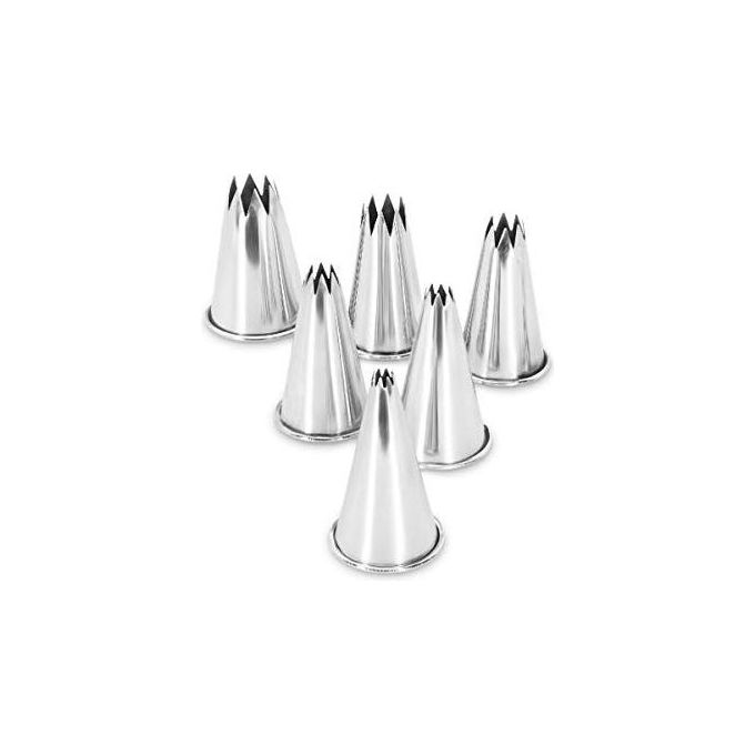 Set 6 Bocchette a stella per pasticceria