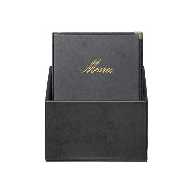 20 Portamenu A4 Nero Classic