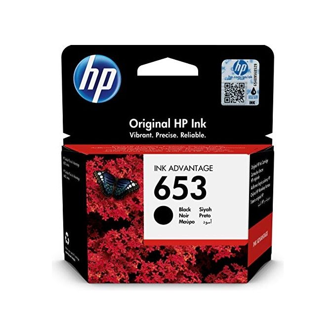 HP 3YM75AE 653 Cartuccia d'Inchiostro Originale Advantage 360 pagine 6 ml colore Nero