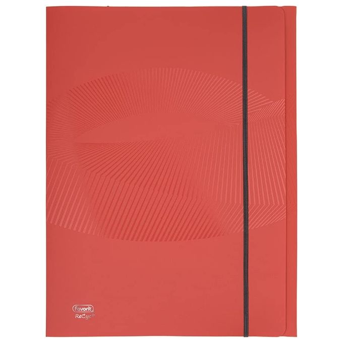 Favorit Cartella 3 Lembi con Elastico Osmose 24x33cm Arancione