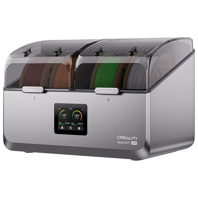 Creality 4005010100 SpacePi X4 Essiccatore di filamenti Due camere indipendenti Riscaldamento PTC 360° 45-85 °C 360 W colore Nero Grigio