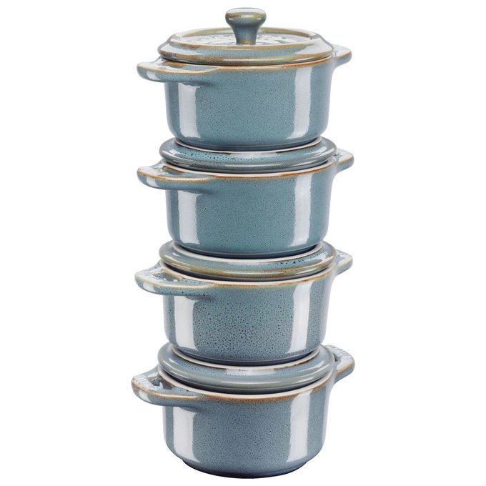 Zwilling 40508-159-0 STAUB CERAMIQUE Pirofila casseruola 0,2 L Ceramica con coperchio colore Turchese Antico