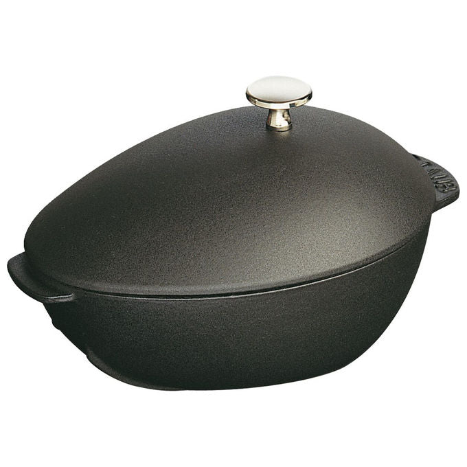 Staub 40509-494-0 Cozziera in Ghisa per Cozze Capacita' 2.00 L Diametro 25 cm colore Nero