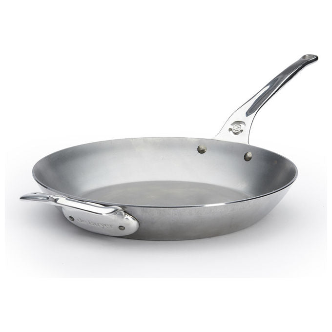 De Buyer 40533-04 Mineral B Pro Padella Acciaio al Carbonio 32 cm colore Argentato