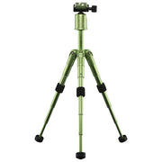 Mantona 21186 Kaleido Mini Treppiede Fotografico da Tavolo e Viaggio con Testa a Sfera e Piastra a Sgancio Rapido Altezza 13,5 49,5 cm Carico Massimo 5 Kg colore Verde Lime Metallico