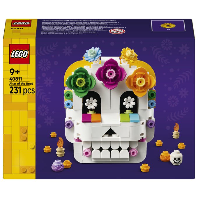 Lego 40811 Altare dei Morti Kit di Arti e Mestieri Fai da Te con Teschio Decorativo 231 pezzi colore Multicolore