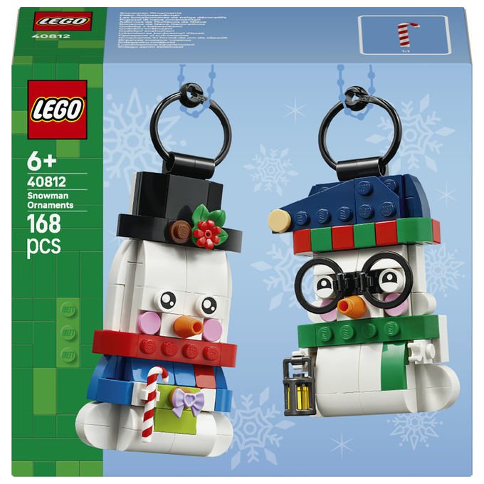 Lego 40812 Pupazzi di Neve Ornamentali Set da Costruzione 168 Pezzi per Bambini da 6 Anni in Su colore Multicolore
