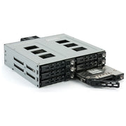 Fantec MR-SA1262-12G Backplane SAS 12G SATA 6G per 6x 2.5'' HDD SSD con Hot Swap e RAID Supporto colore Nero