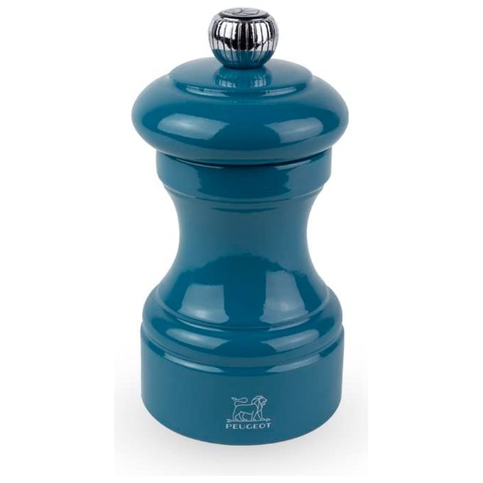 Peugeot Bistro Macinapepe 10cm Blu Pacifico Legno Laccato