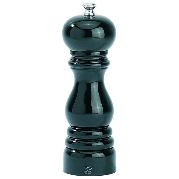 Peugeot Paris Macinasale 18cm Legno Faggio Nero Laccato