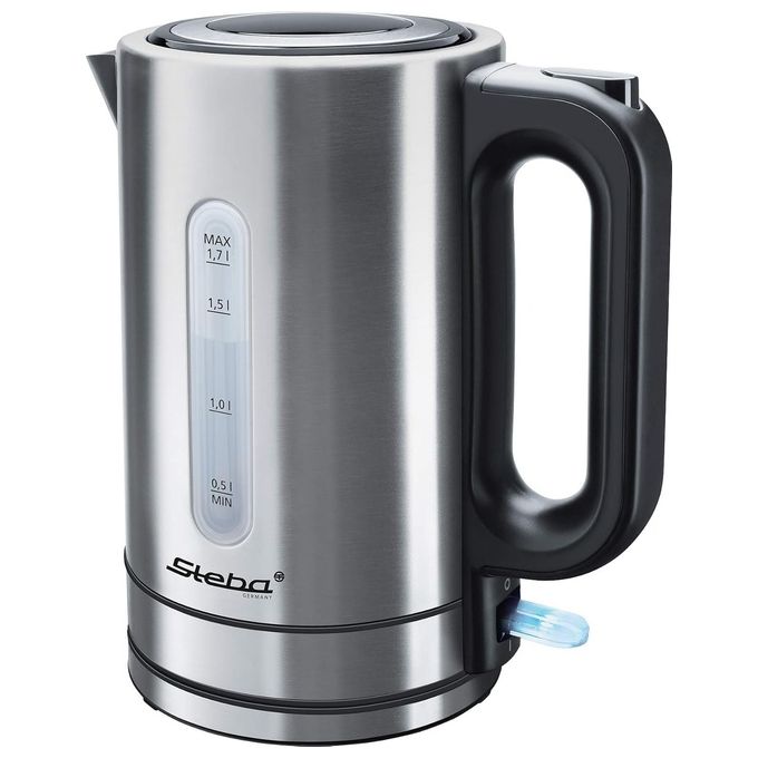 Steba Wk 20 Inox Bollitore Elettrico 1,7 Litri Nero-Acciaio Inossidabile 2200W