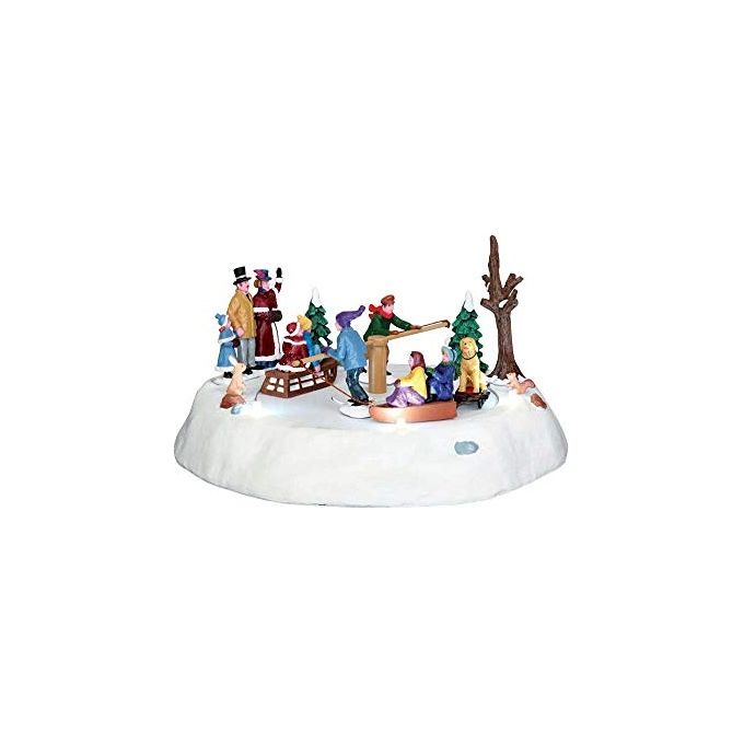 Lemax Victorian Ice Merry Go Round con Adattatore 4.5V