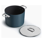 Joseph Joseph 45045 Space Pentola Antiaderente con Manici Pieghevoli e Coperchio in Vetro Blu