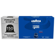 Lavazza 4542 CREMA and GUSTO CLASSICO COMP. NESPRESSO 150 CAPSULE Capsule Caffe' Compatibili con Macchine Nespresso colore Nero