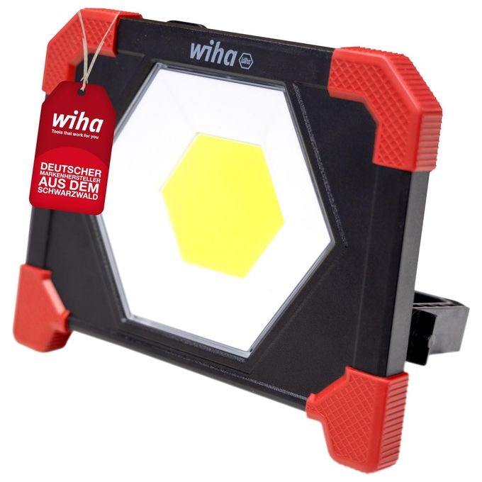 Wiha SB490FL01 Faretto da Cantiere Alimentato a Batteria