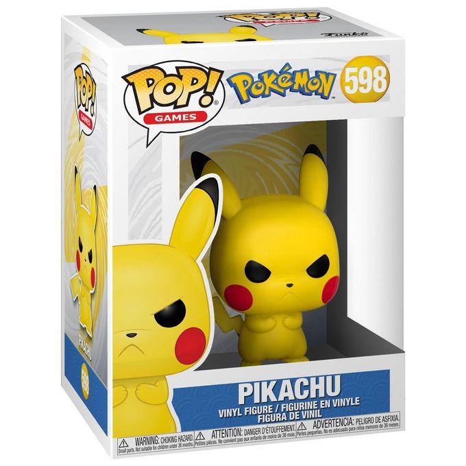 Funko Personaggio Collezione Pop Games 48401 Pokémon Pikachu Grumpy N. 59 Edizione Speciale da Collezione