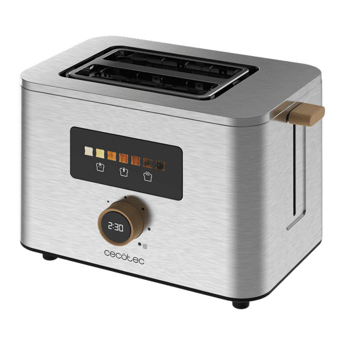 Cecotec 04843 TouchandToast Double Tostapane 2 Fette 7 Livelli 950 W Acciaio Inox Grigio