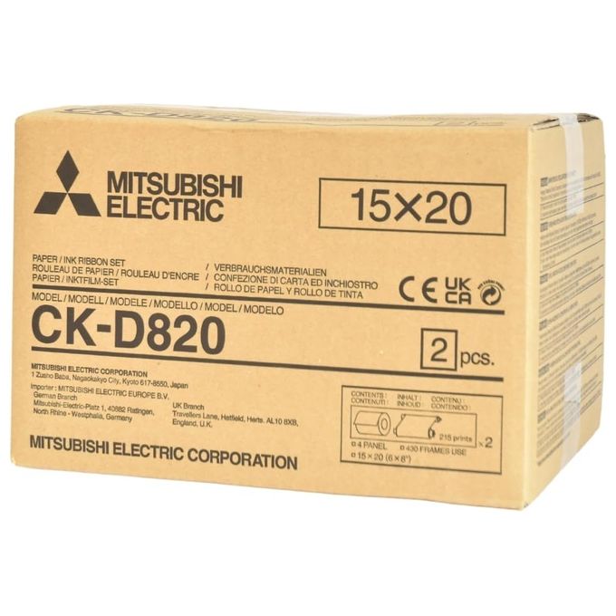 Mitsubishi CK-D 820 10x15cm 2x 430 Stampe