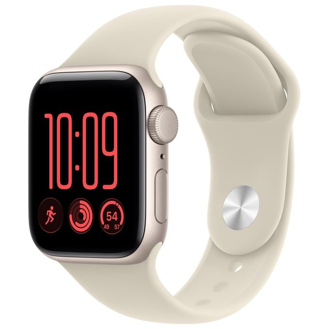 Apple MLYH3LL-A Apple Watch SE 3 40mm GPS Alluminio Sportivo con Cinturino S-M color Sabbia colore Starlight