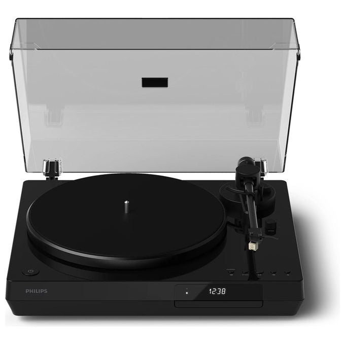 Philips TAFT110 Fidelio Giradischi con lettore CD Bluetooth Auracast a due velocita' colore Nero
