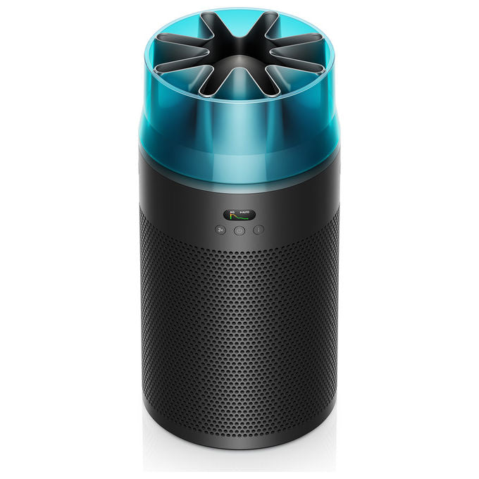 Dyson 491338-01 Purificatore d'aria per ambienti fino a 100 m² Tecnologia HushJet 24 dB colore Nero-Turchese