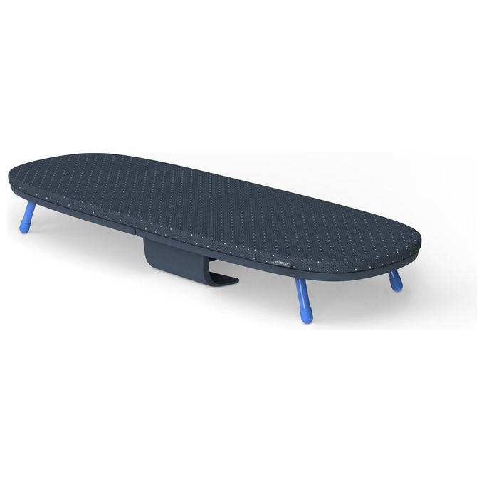 Joseph Joseph 50010 Pocket Plus Asse da stiro completo con rivestimento in cotone e portaferro integrato colore Blu