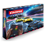 Carrera 50050001 HYBRID Speedway to Hell Set con 2 Auto in Scala 1:50 Controllo App Batteria Litio 30 Minuti di Autonomia Ricarica in 20 Minuti colore Nero