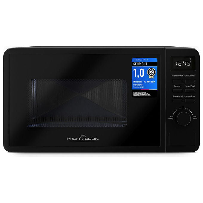 ProfiCook 501319 PC-MWG 1319 Forno a microonde con grill 20 L 700 W 8 programmi automatici colore Nero
