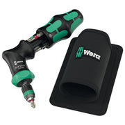 Wera 5051535001 Kraftform Kompakt Pistol RA-R 1 Cacciavite con punte multiple 6 pz inserti 1-4'' PH1 PH2 colore Nero Verde