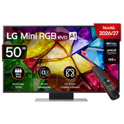 LG 50MRGB87B6B.API Serie MRGB87 TV 4K Mini RGB Smart WebOS 2026 HDR10 Pro Dolby Vision colore Nero