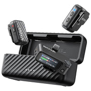 Boya 51258797850913 BOYAMIC 2 Microfono Lavalier Wireless con Trasmettitore Bodypack 2 TX 1 RX 30m Portata 90 dB SNR 115 dB Max SPL colore Nero
