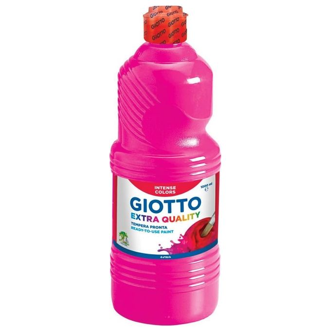 Giotto 533410 Tempera Pronta 1000 ml a base d'acqua coprente colore Magenta