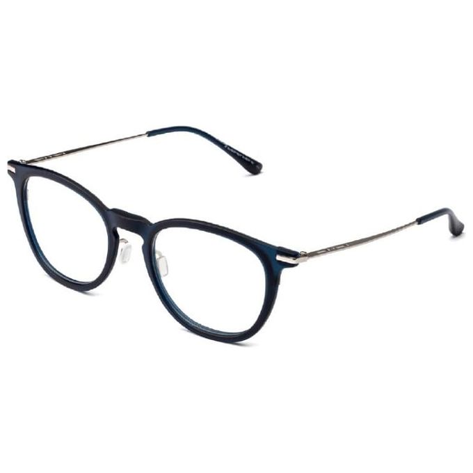 Italia Independent 5352 Occhiali da Vista Unisex Metallo Plastica 49mm colore Blu Scuro e Argento