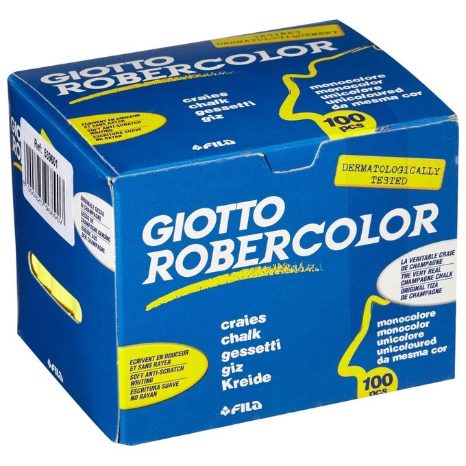 Giotto Confezione 100 Gessetti Robercolor Giallo