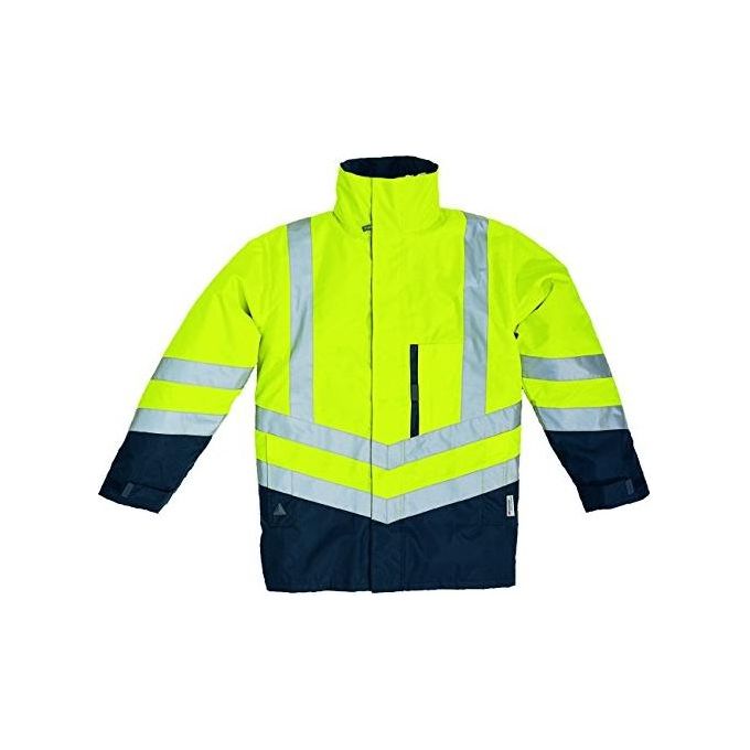 Deltaplus Parka Panoply Optimum-Hv Taglia M Giallo Fluo-Blu
