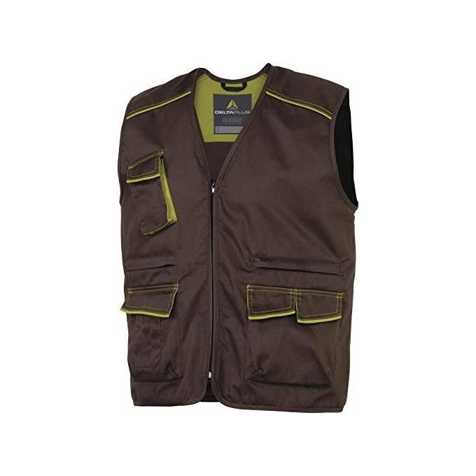 Deltaplus Gilet Panoply Panostyle M6Gil Taglia S Marrone-Verde