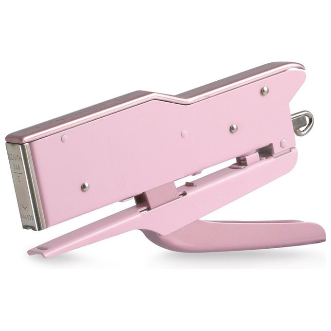 Zenith 548-E PASTEL RS Cucitrice a Pinza Metallo Verniciato Capacita' 100 Punti Cucitura fino a 30 Fogli con Punti 6-6 Colore Rosa Pastello