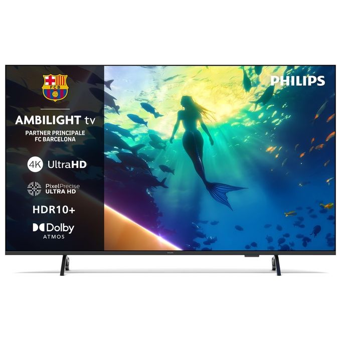 Philips 55PUS8010-12 Tv Led 4k Uhd 55 pollici Smart Tv Nero