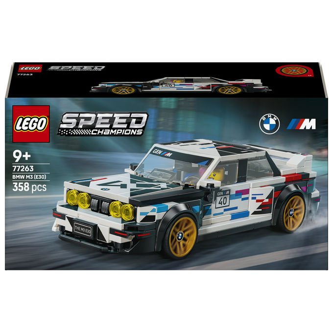 Lego 77263 Speed Champions Set di costruzione BMW M3 E30 358 pezzi colore Multicolore