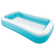 Intex 58484 Family Piscina Gonfiabile Rettangolare 3 Camere d'Aria 305x183x56 cm 1050 L colore Blu Bianco
