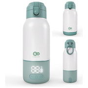Kinderkraft GAJA Scaldabiberon Portatile Thermos 2 in 1 500 ml 5 livelli temperatura 37-55°C batteria rimovibile ricarica USB-C colore Verde